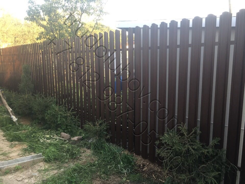 Забор из штакетника в Шувалово