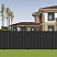 Забор из профнастила (Арт.5235) цвет черный (RAL9005)