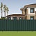 Забор из профнастила (Арт.5278) цвет зеленый мох(RAL 6005)