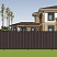 Забор из профнастила (Арт.5284) цвет шоколадно-коричневый (RAL8017)