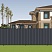 Забор из профнастила (Арт.5103) цвет графитовый серый (RAL7024)