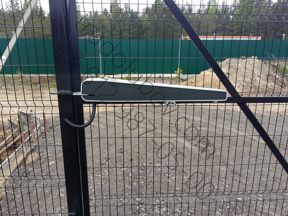 Забор из 3D сетки и автоматические распашные ворота в СНТ "Придорожное"
