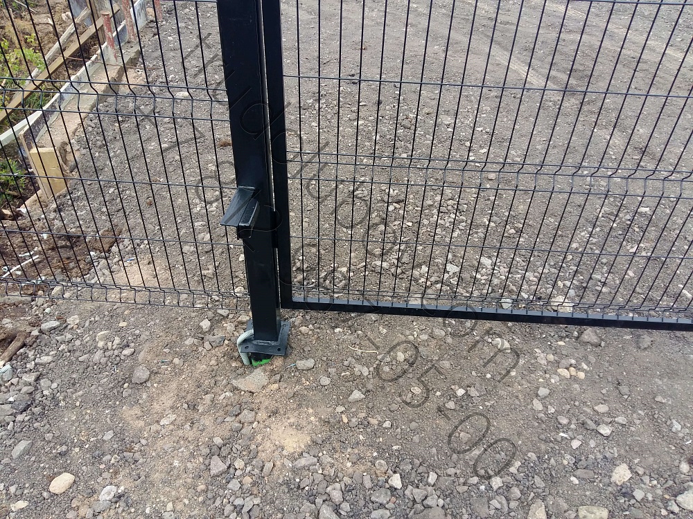 Забор из 3D сетки и автоматические распашные ворота в СНТ "Придорожное"