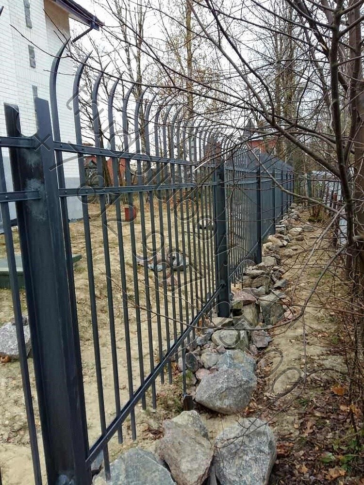 Кованый забор в Парголово